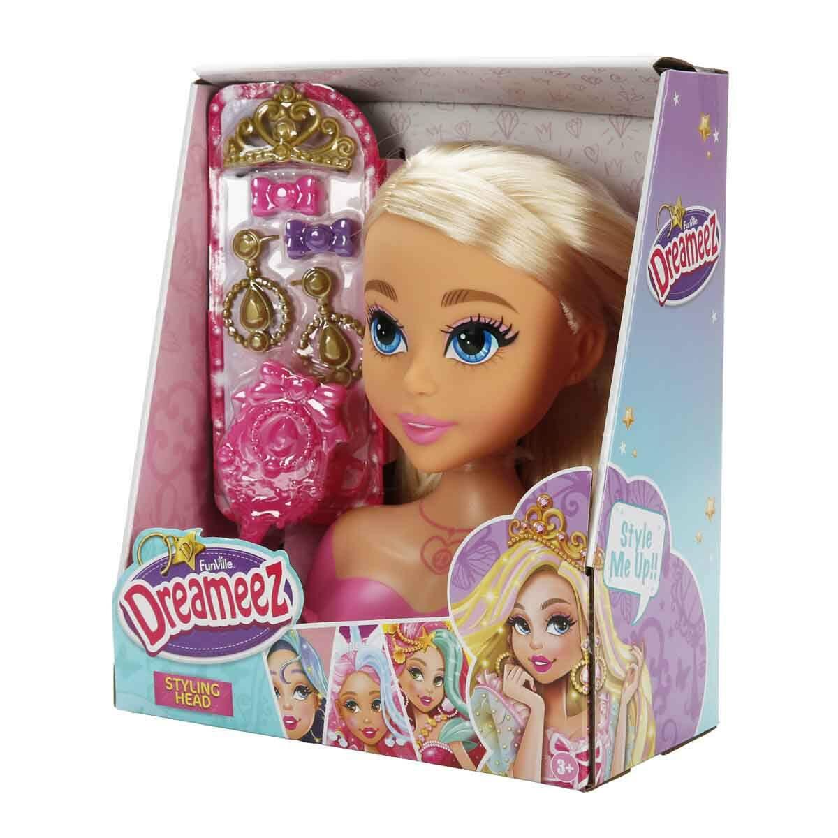 Dreameez Saç Tasarım Büstü Oyun Seti | Prenses Saç Tasarım | Feyza Oyuncak Kuaför Serisi