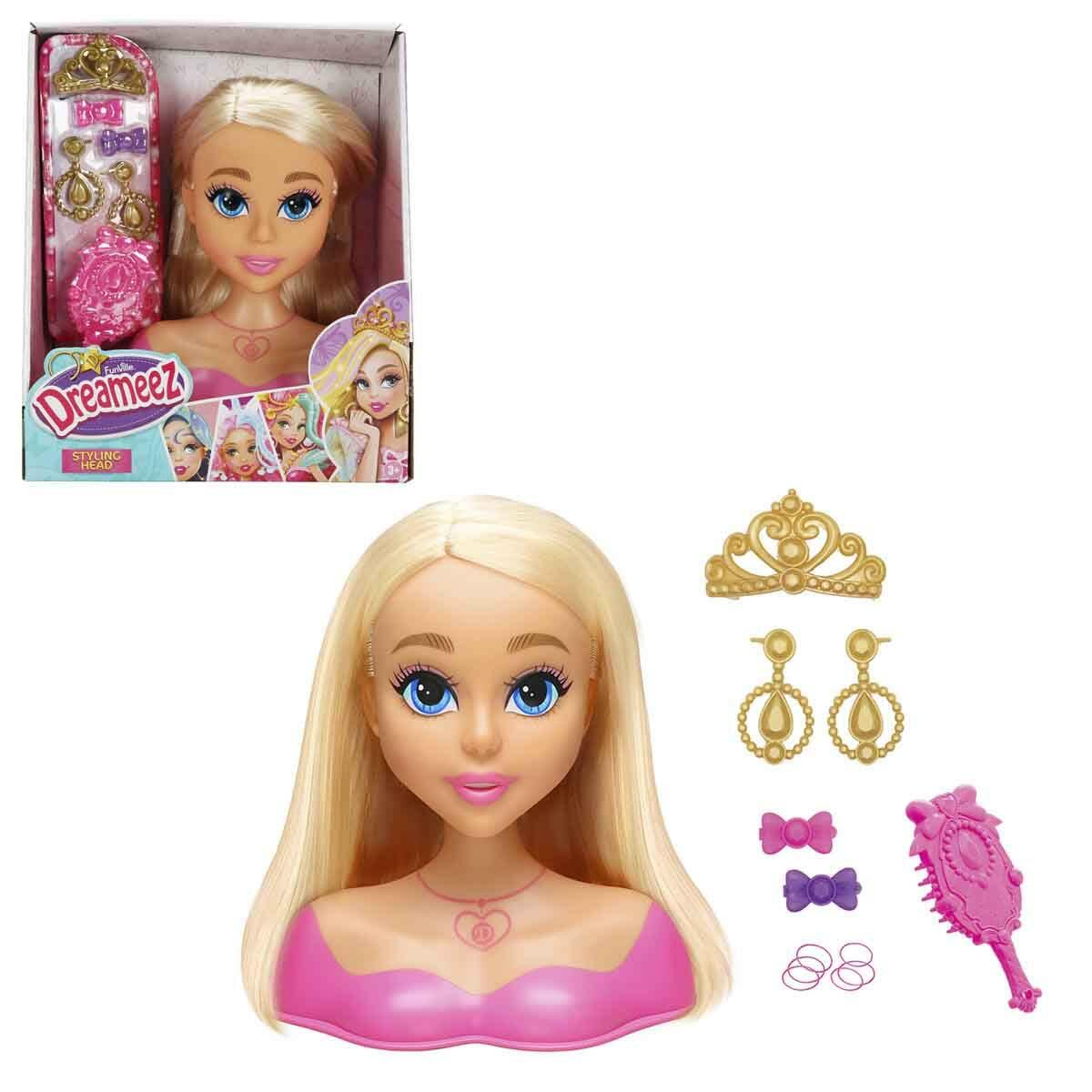 Dreameez Saç Tasarım Büstü Oyun Seti | Prenses Saç Tasarım | Feyza Oyuncak Kuaför Serisi