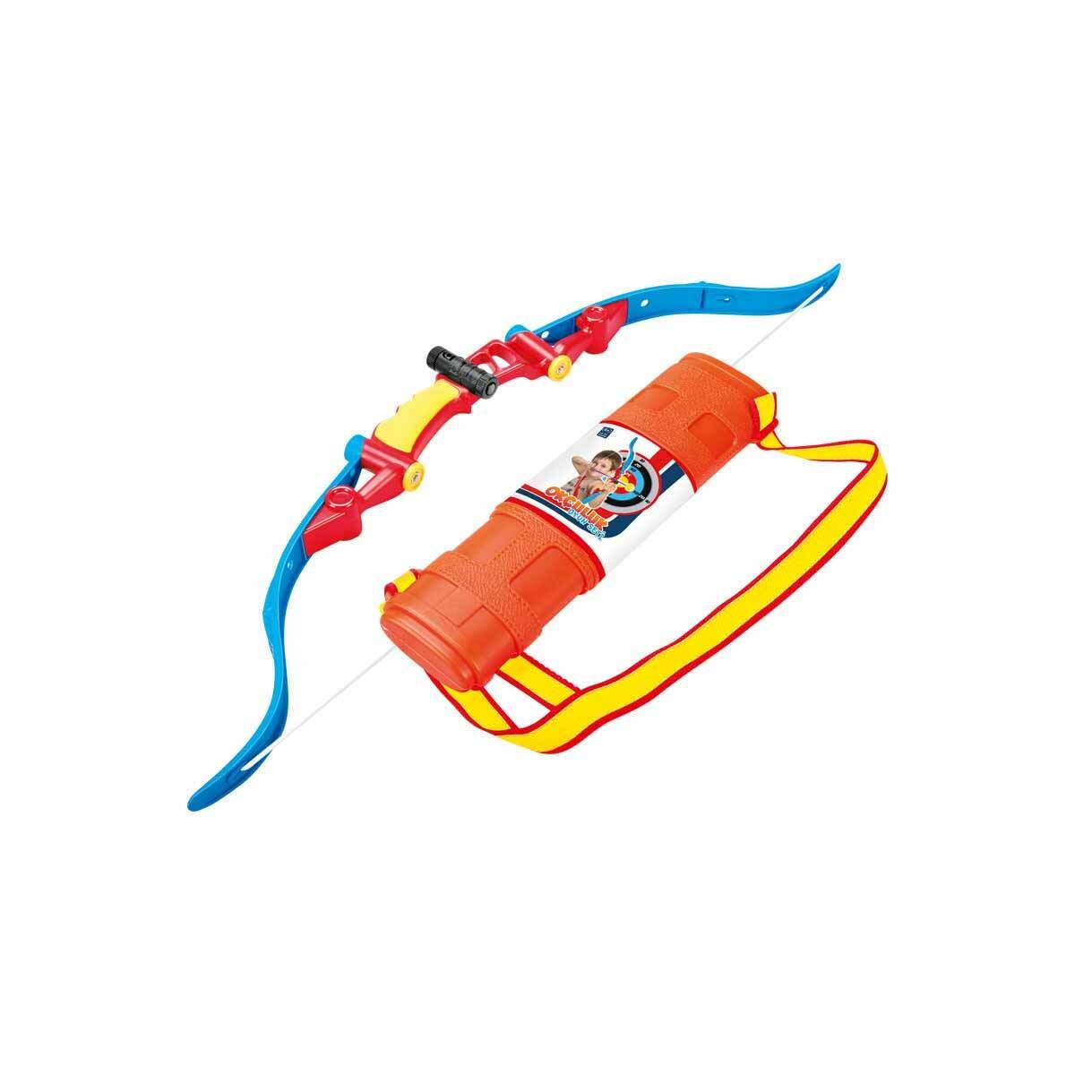 Sadaklı Hedefli 3 Oklu Okçuluk Seti | 69 CM Yay Ve Vakumlu Oklar | Sportif Eğitici Çocuk Ok Takımı