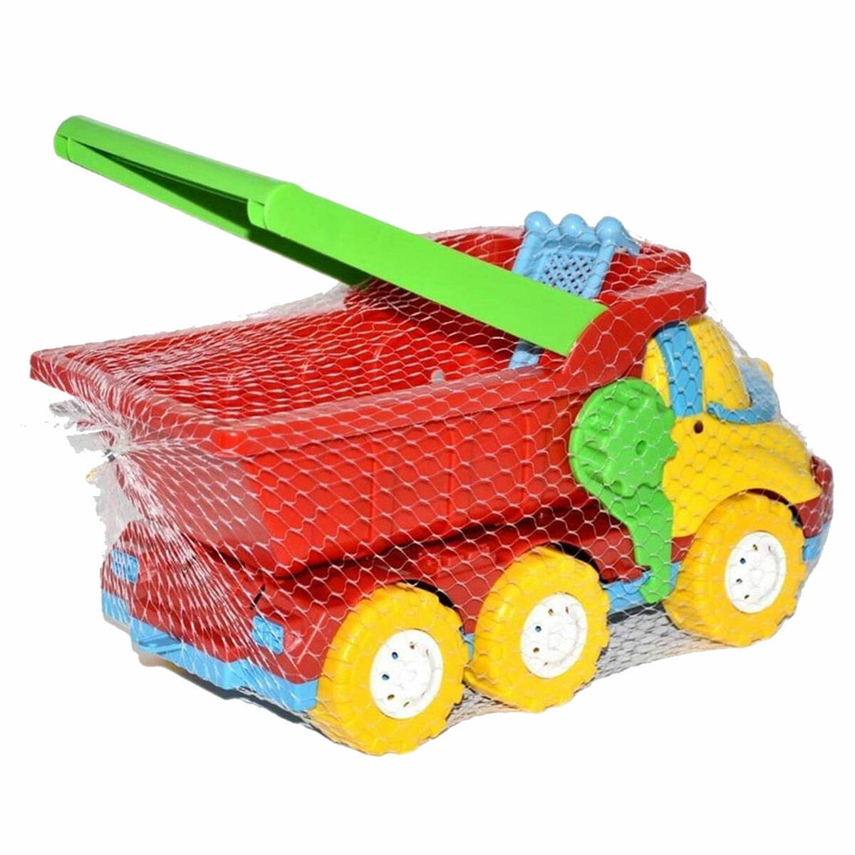 Efe Oyuncak Saplı Sevimli Büyük Kamyon 38 cm | Taşınabilir Tutma Kollu İnşaat Aracı | Yerli Üretim Sağlam Oyuncak