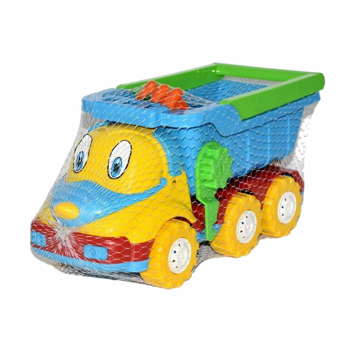 Efe Oyuncak Saplı Sevimli Büyük Kamyon 38 cm | Taşınabilir Tutma Kollu İnşaat Aracı | Yerli Üretim Sağlam Oyuncak