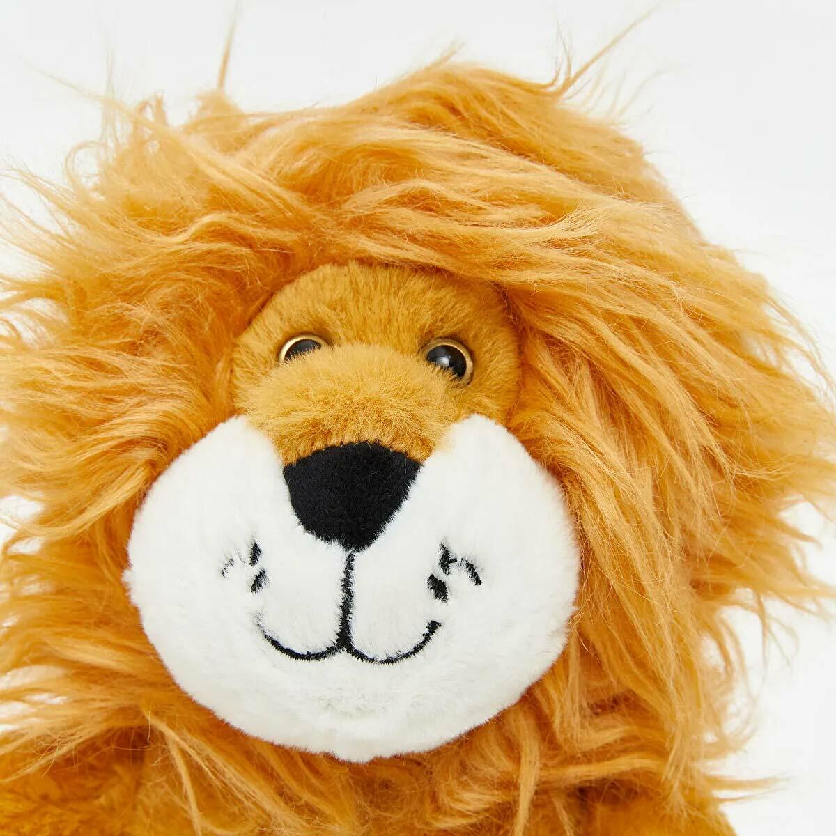 Sarı Pelüş Aslan 27 cm | Welsoft Dokulu Safari Kralı | Güvenli Ve Yıkanabilir Uyku Arkadaşı