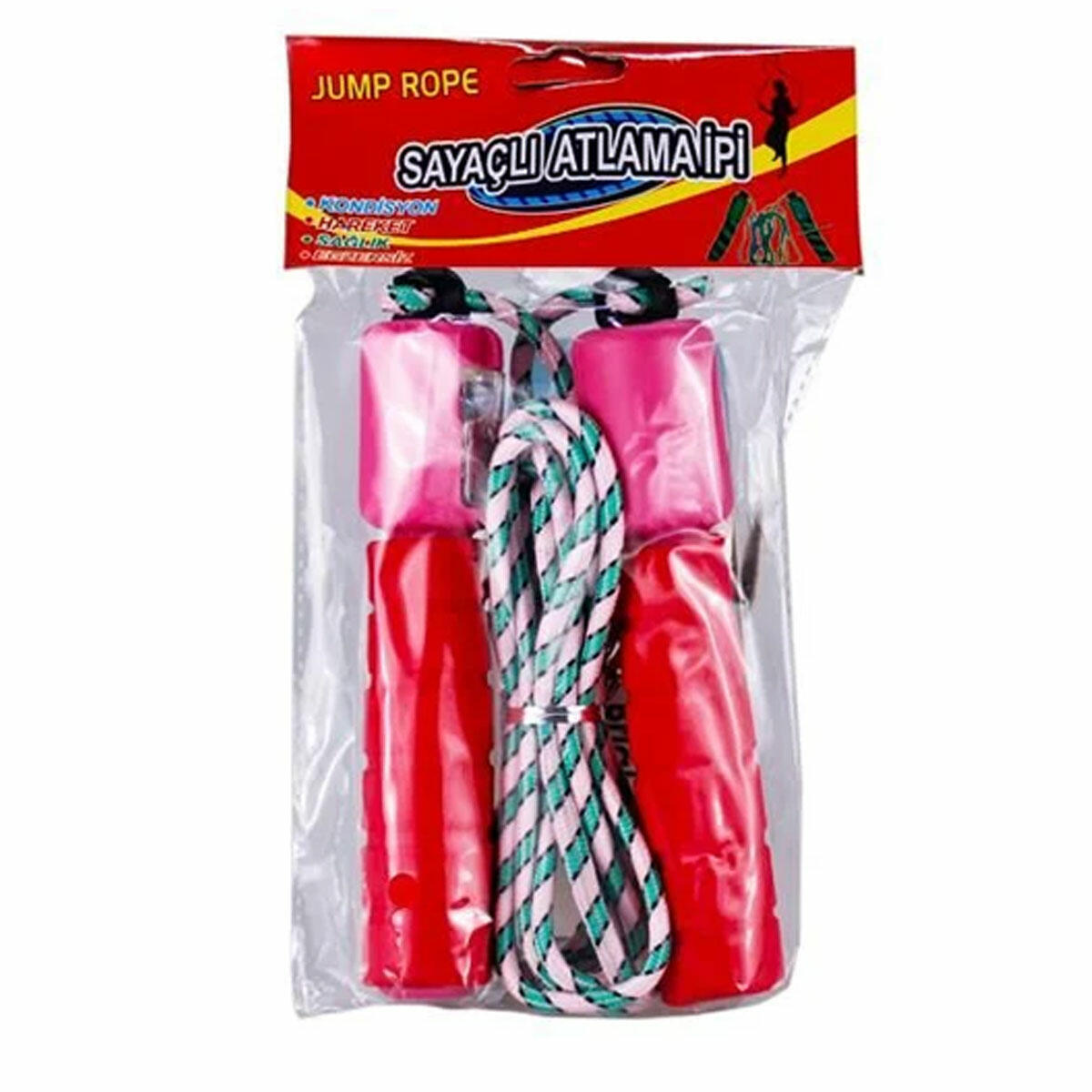Sayaçlı Atlama İpi | Mekanik Numaratörlü Kondisyon ve Fitness İpi | 2 Metre Dayanıklı Egzersiz Halatı