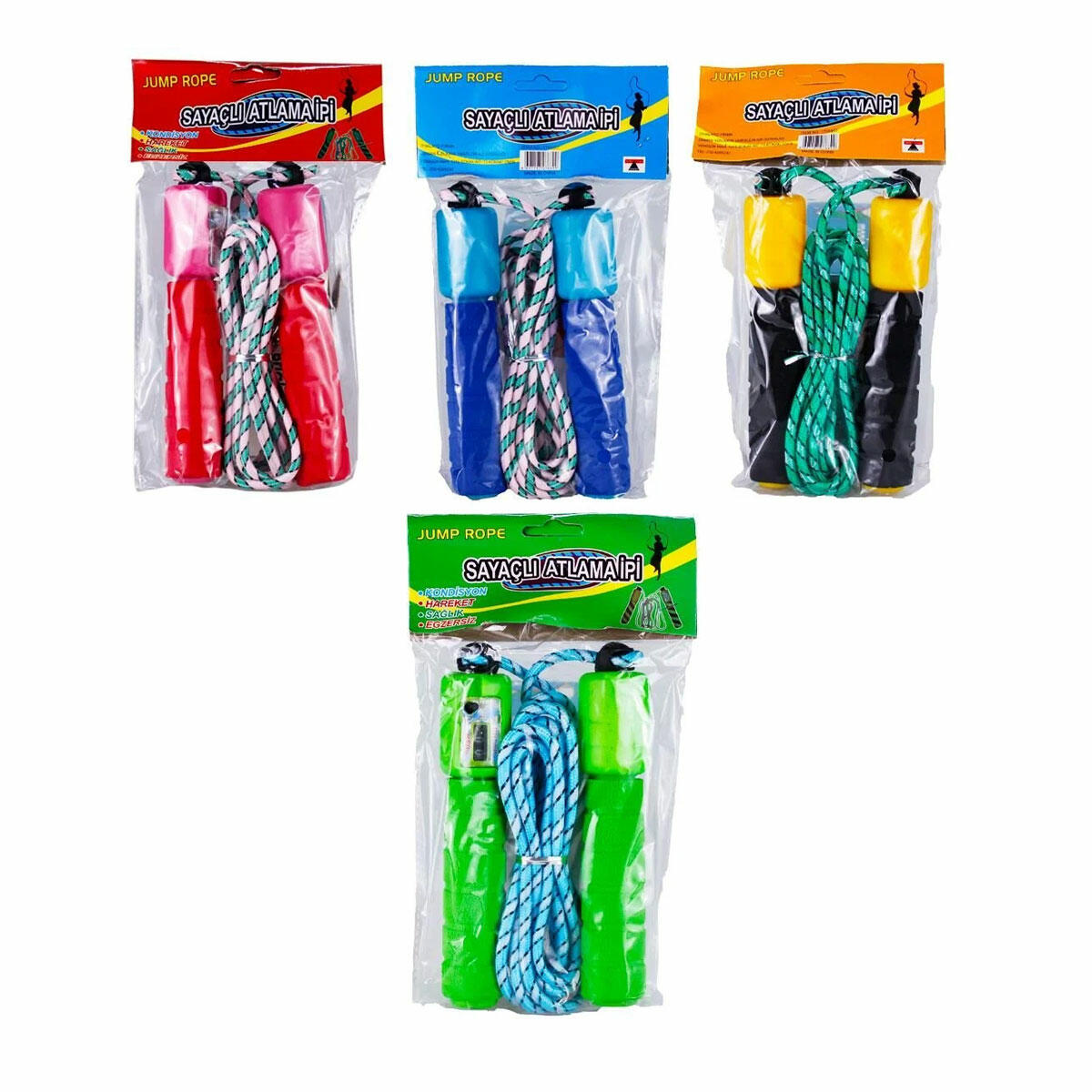 Sayaçlı Atlama İpi | Mekanik Numaratörlü Kondisyon ve Fitness İpi | 2 Metre Dayanıklı Egzersiz Halatı