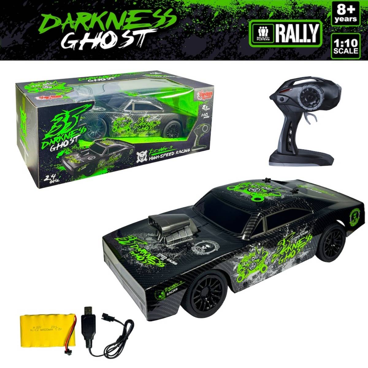 Uzaktan Kumandalı 1:10 Dodge Canavar Araba