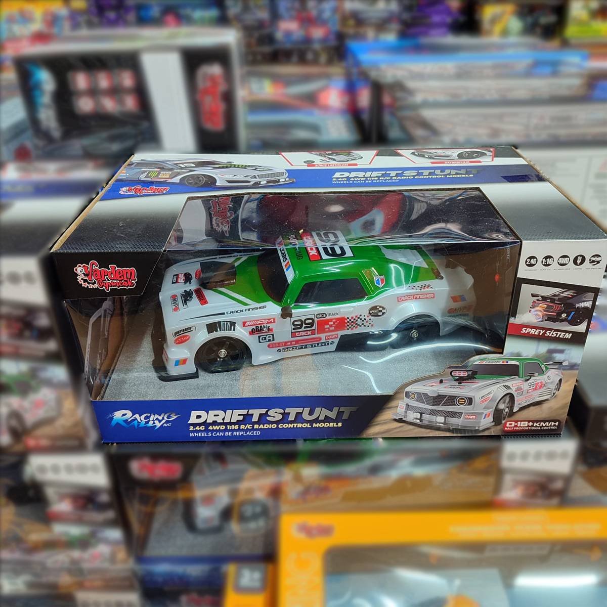 Uzaktan Kumandalı Şarjlı Duman Atan Drift Arabası