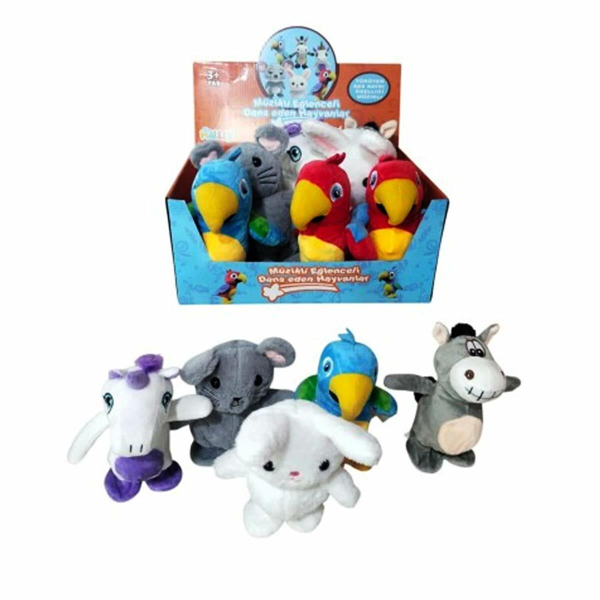 Ses Kayıtlı Pilli Dans Eden Peluş Hayvanlar 20 cm | Konuşan Ve Hareketli İnteraktif Pelüş Oyuncak | Taklitçi Komik Sesli Pelüş