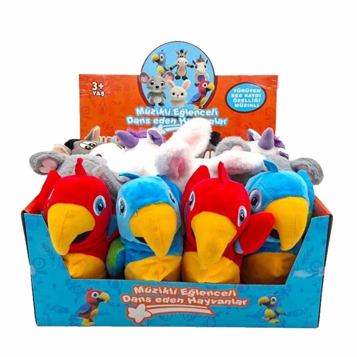 Ses Kayıtlı Pilli Dans Eden Peluş Hayvanlar 20 cm | Konuşan Ve Hareketli İnteraktif Pelüş Oyuncak | Taklitçi Komik Sesli Pelüş