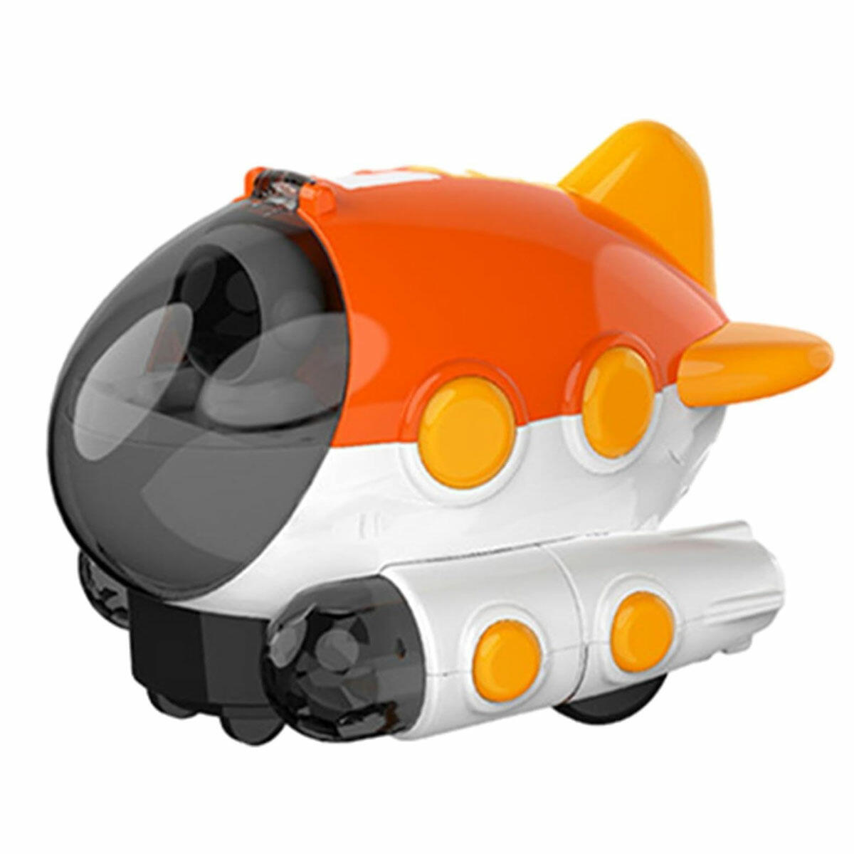 Sesli Işıklı Pilli Çok Yönlü Uçak | 360 Derece Dönen Çarp-Dön Oyuncak Uçak | 14 cm Hareketli ve İnteraktif Çocuk Oyuncağı