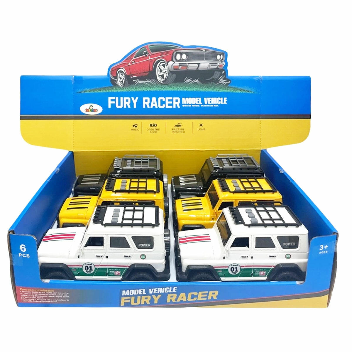 Sesli Işıklı Sürtmeli Panda Jeep | Kapıları Açılan 4x4 Arazi Aracı | Dayanıklı Off-Road Oyuncak Jip