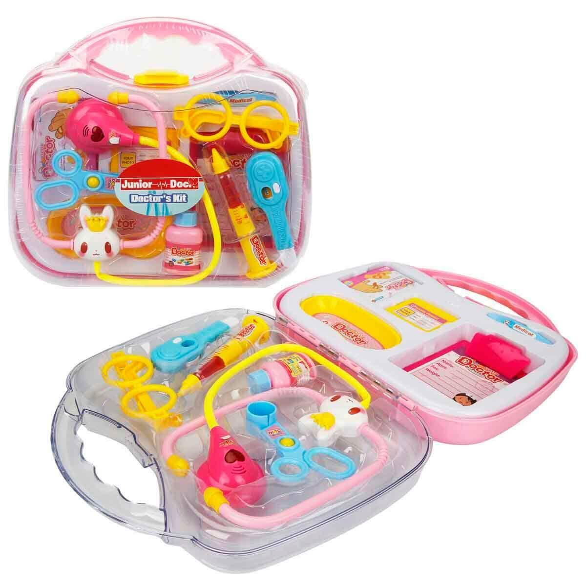 Sesli Ve Işıklı Çantalı Doktor Seti 11 Parça | Eğitici Rol Yapma Oyuncağı | Feyza Oyuncak Sağlık Serisi