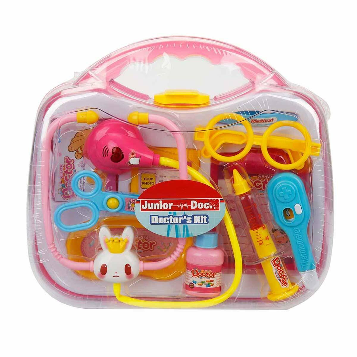 Sesli Ve Işıklı Çantalı Doktor Seti 11 Parça | Eğitici Rol Yapma Oyuncağı | Feyza Oyuncak Sağlık Serisi
