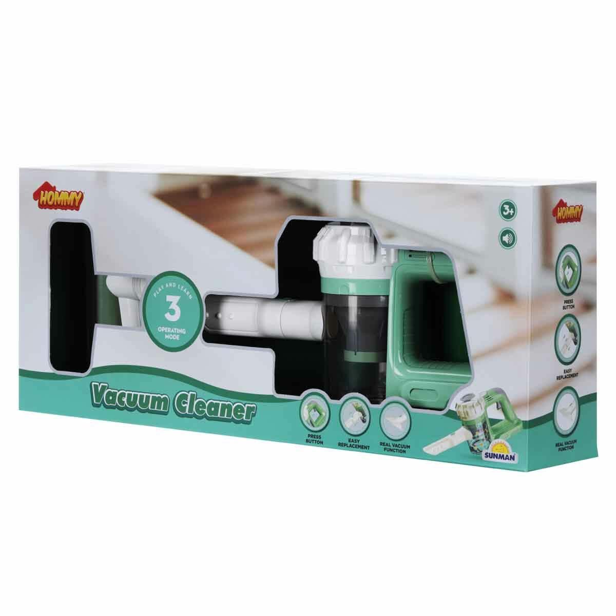 Sesli Ve Vakumlu Dikey Süpürge Oyuncak | Gerçekçi Çekim Gücü Ve Ses Efektli Temizlik Seti | Eğitici Evcilik Oyuncakları