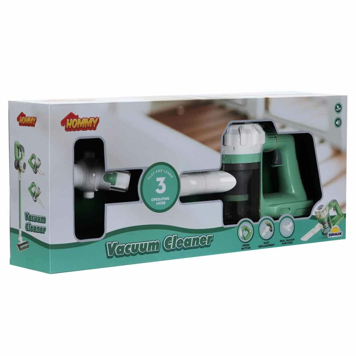 Sesli Ve Vakumlu Dikey Süpürge Oyuncak | Gerçekçi Çekim Gücü Ve Ses Efektli Temizlik Seti | Eğitici Evcilik Oyuncakları