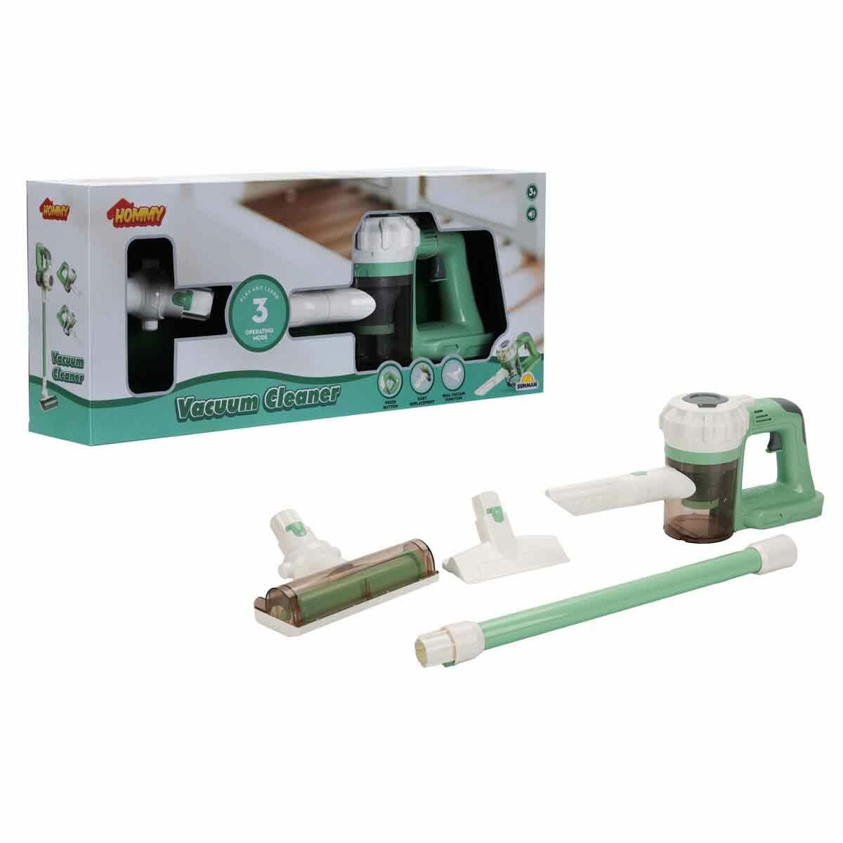 Sesli Ve Vakumlu Dikey Süpürge Oyuncak | Gerçekçi Çekim Gücü Ve Ses Efektli Temizlik Seti | Eğitici Evcilik Oyuncakları