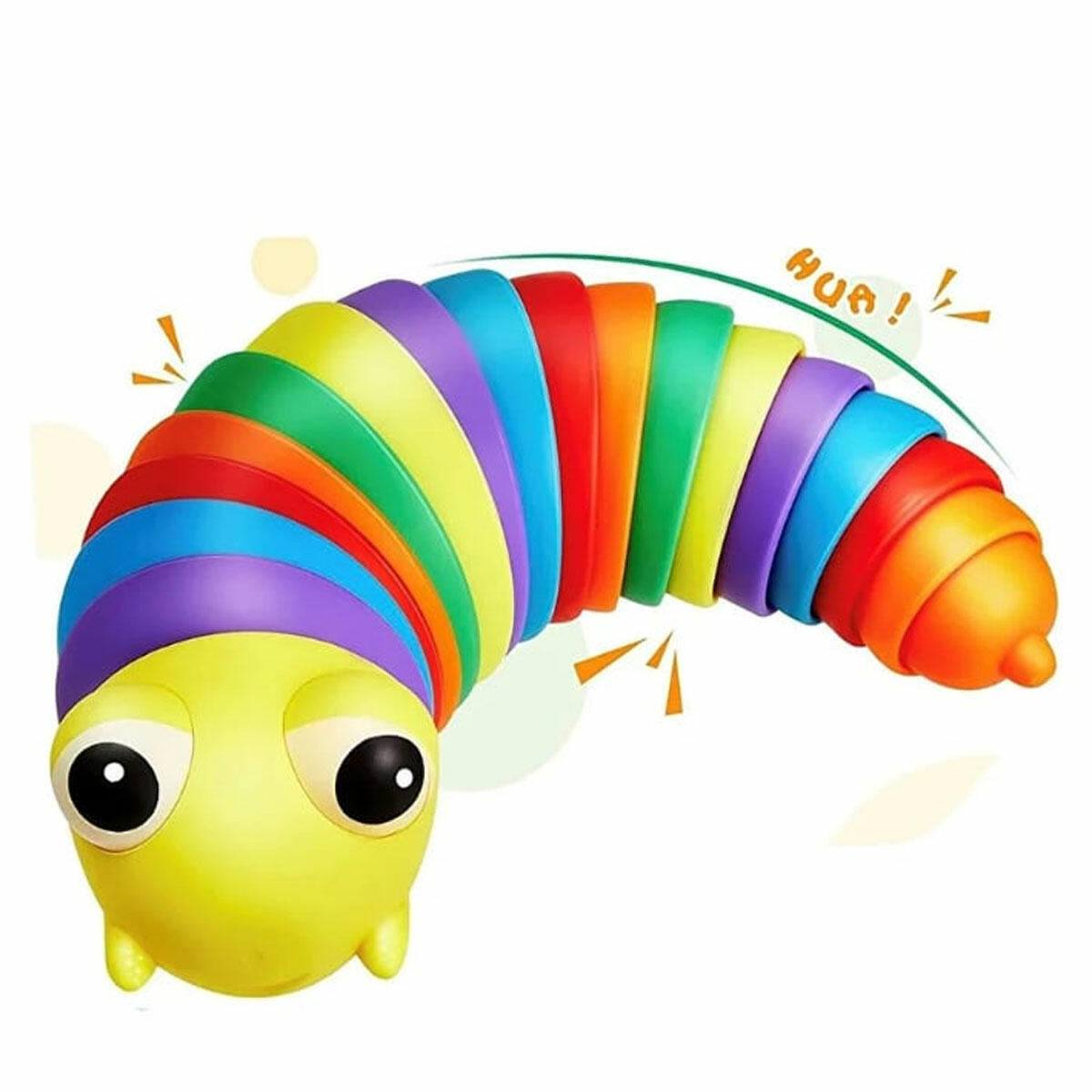 Sevimli Eğitici Sök Tak Tırtıl 20cm | Montessori Uyumlu 15 Parçalı El Becerisi Geliştirici Oyuncak