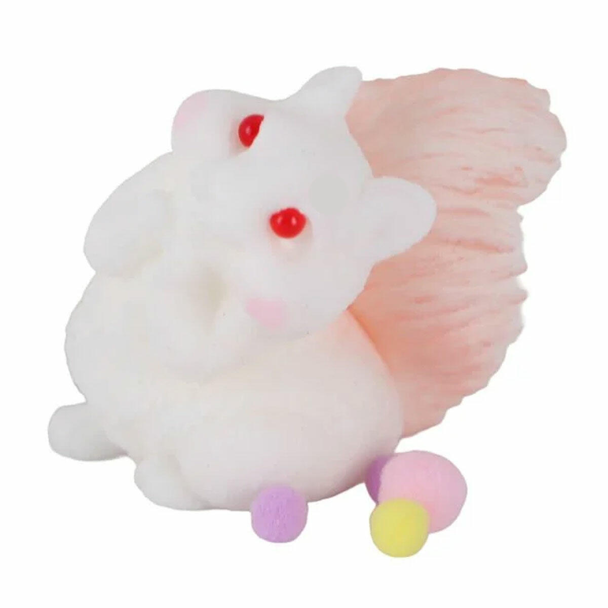 Sevimli Sukuşi Sincap 10 cm | Büyük Boy Esnek ve Yumuşak Stres Oyuncağı | 2 Farklı Model Seçeneği ve Duyusal Rahatlama