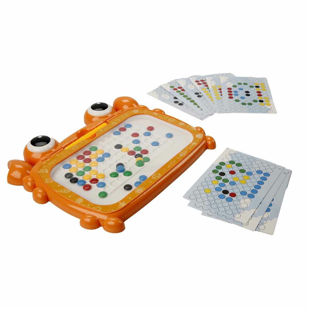 Sevimli Yengeç Manyetik Çizim Tahtası | 50 Boncuklu Manyetik Sanat Seti | Çocuklar İçin Eğitici ve Yaratıcı Çizim Oyuncağı