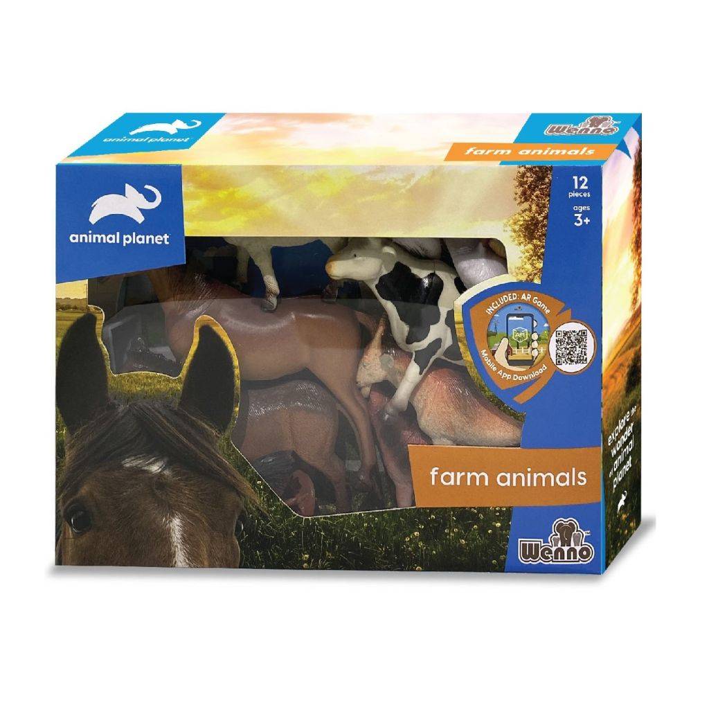 Kutulu 12 Parça Çiftlik Hayvanları Seti