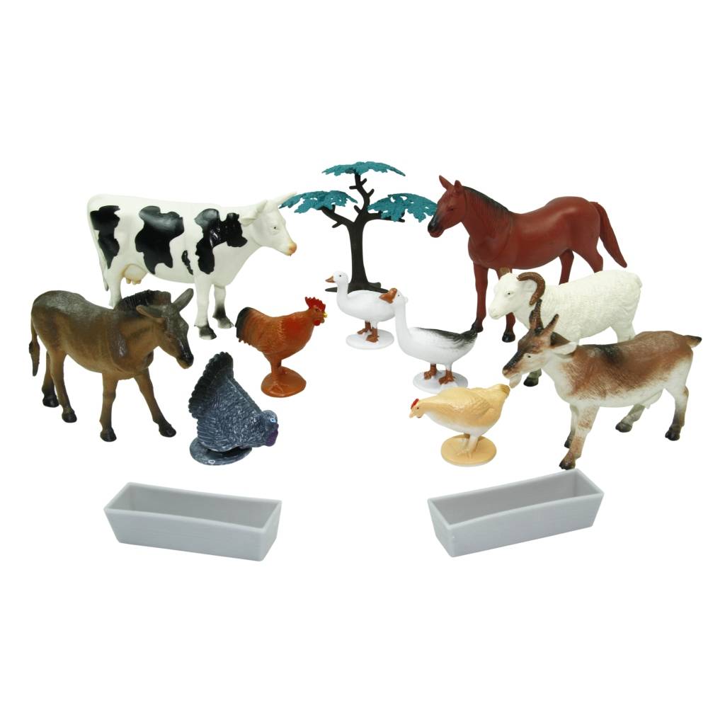 23 Cm Kovada 13 Parça Çiftlik Hayvanları Seti