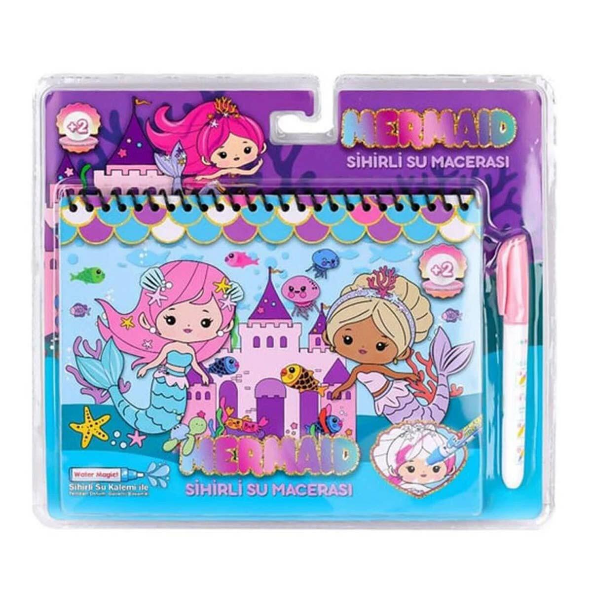 Sihirli Suyla Boyama Kitabı | Çiftlik, Korsanlar Ve Denizkızı Serisi | Tekrar Kullanılabilir Magic Water Painting