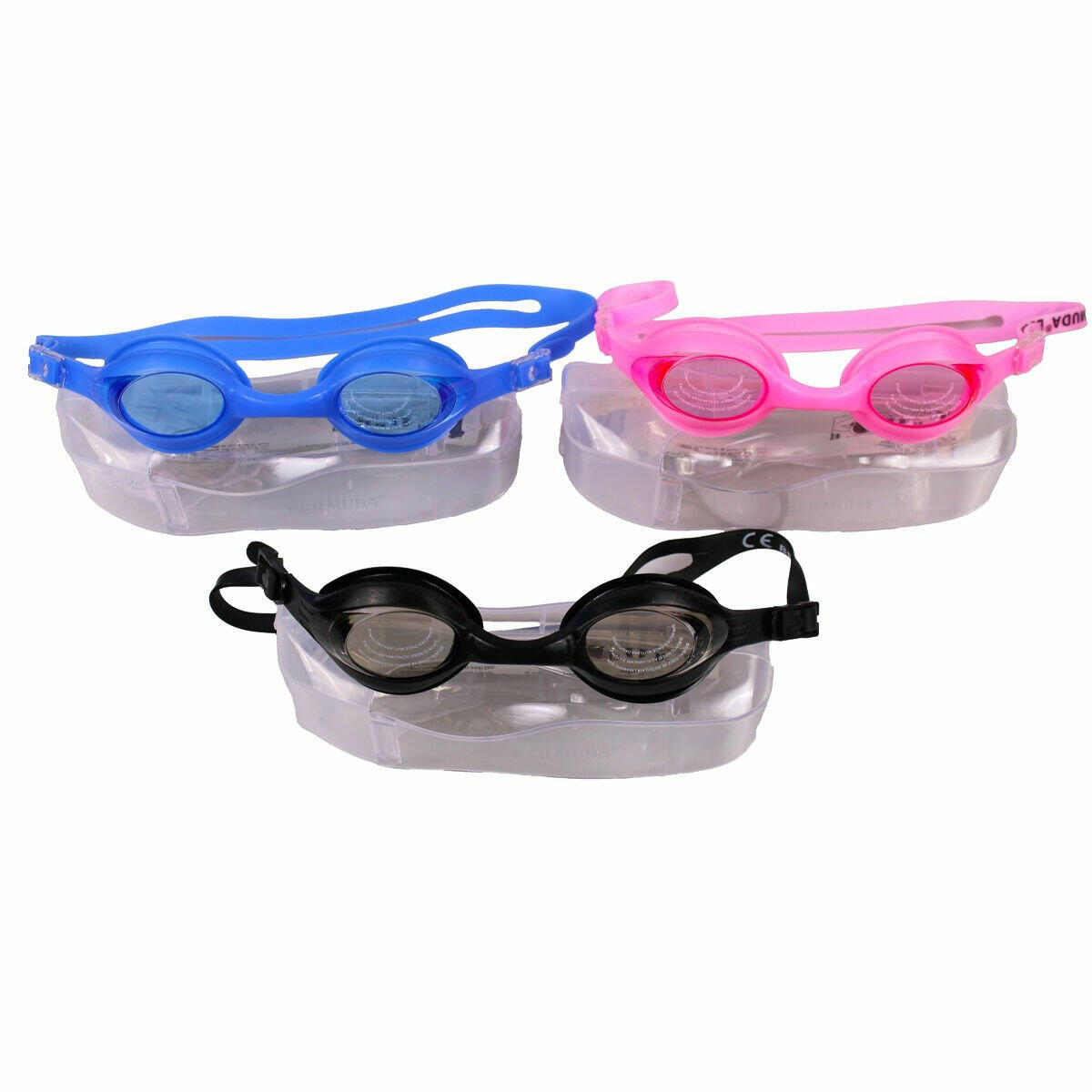 Silikon Çantalı Profesyonel Yüzücü Gözlüğü | Buğu Yapmayan ve UV Korumalı Deniz Gözlüğü | Ayarlanabilir Silikon Kayışlı Yüzme Seti