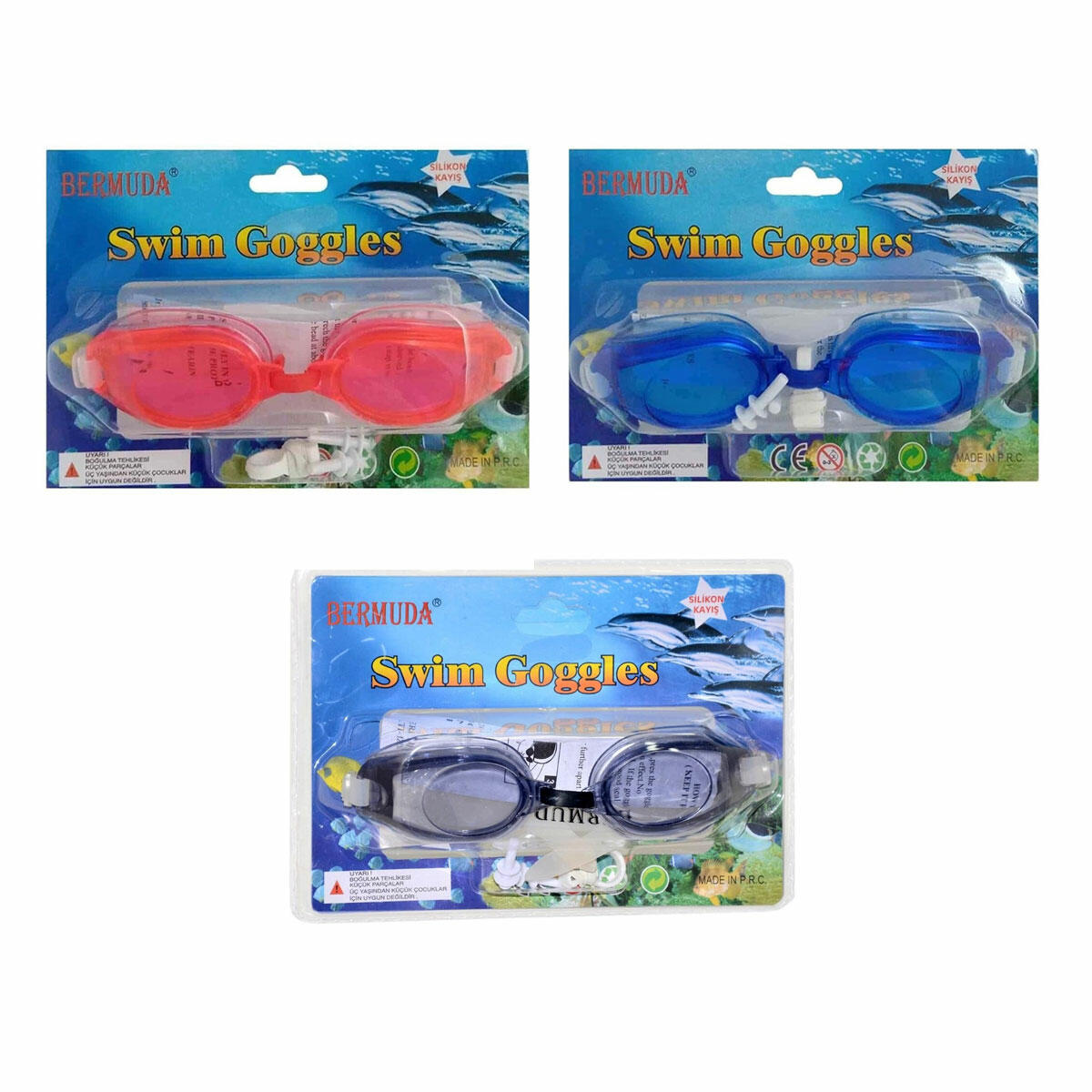 Silikon Kayışlı Yüzücü Gözlüğü | Sızdırmaz Yumuşak Kenarlar, Ayarlanabilir Konfor ve Hediye Aksesuarlar