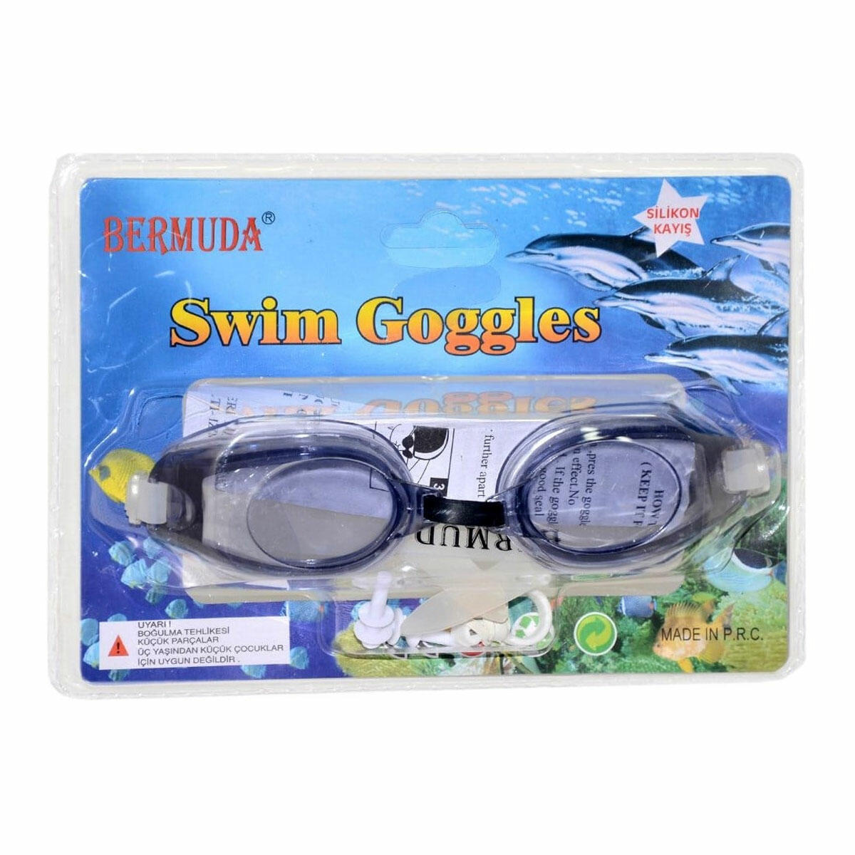 Silikon Kayışlı Yüzücü Gözlüğü | Sızdırmaz Yumuşak Kenarlar, Ayarlanabilir Konfor ve Hediye Aksesuarlar