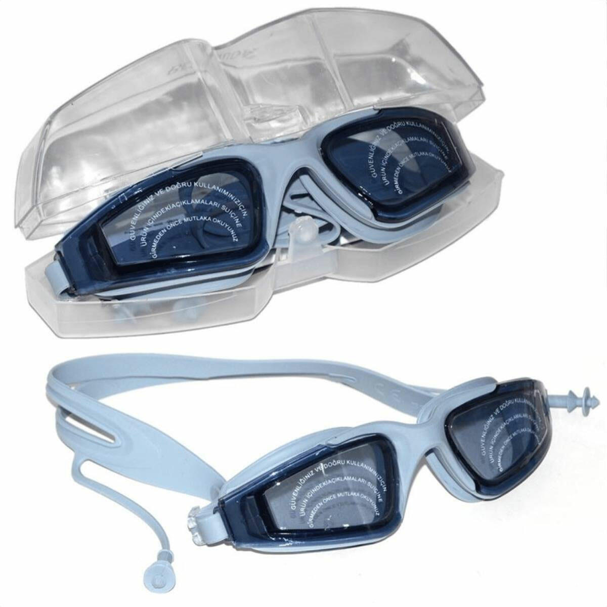 Silikon Kulaklıklı Sörf Yüzücü Gözlüğü – Konforlu ve Suya Dayanıklı