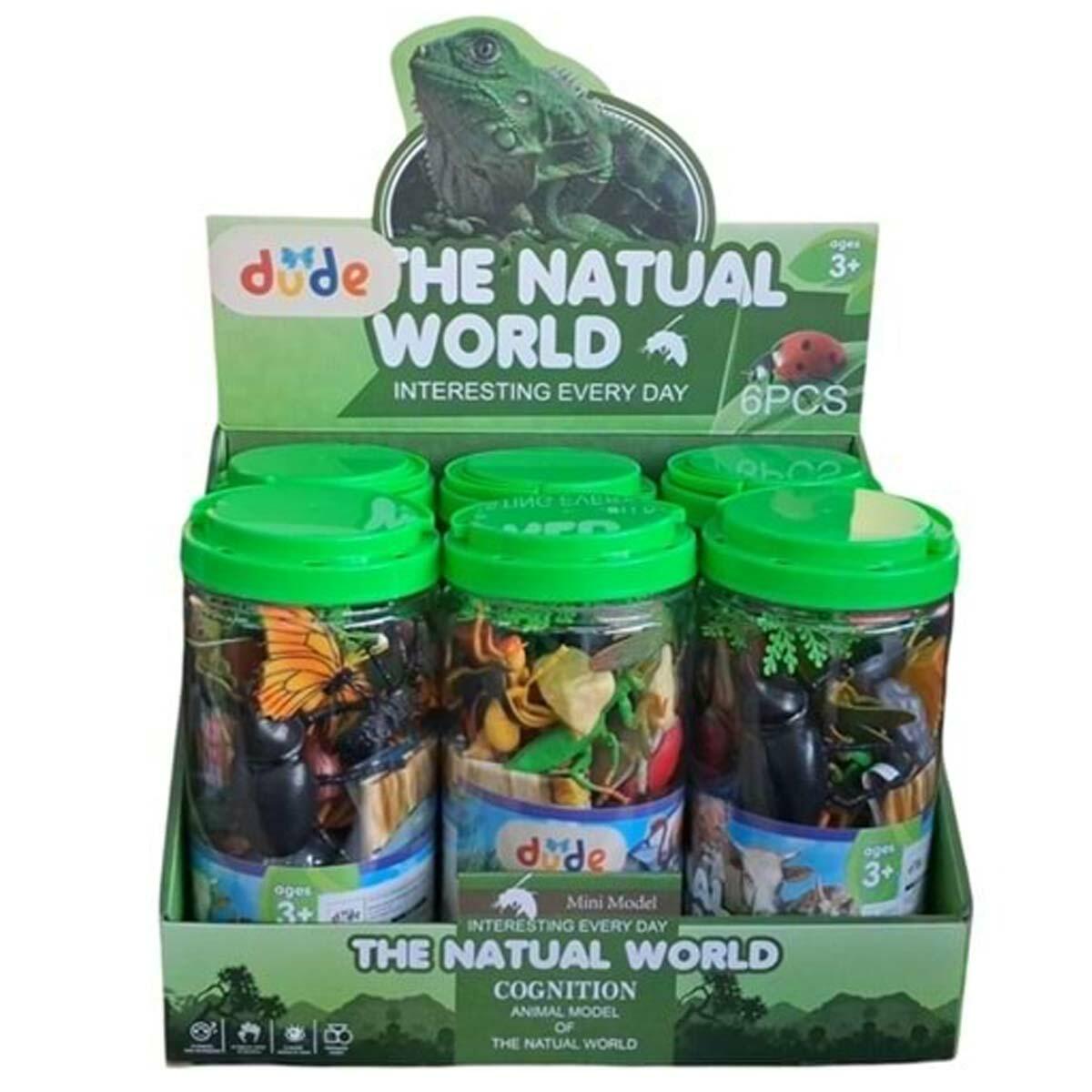 Silindir Kutuda Böcek Dünyası Figür Seti | 10 Parça Eğitici Hayvan Seti | Feyza Oyuncak Doğa Keşif Serisi