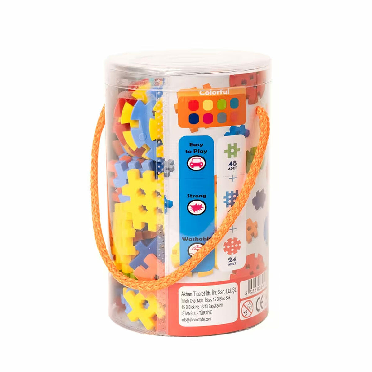 Sisbro Smart Bricks Waffle 120 Parça | Eğitici Mini Waffle Bloklar | Yaratıcı Yapım Ve İnşa Seti