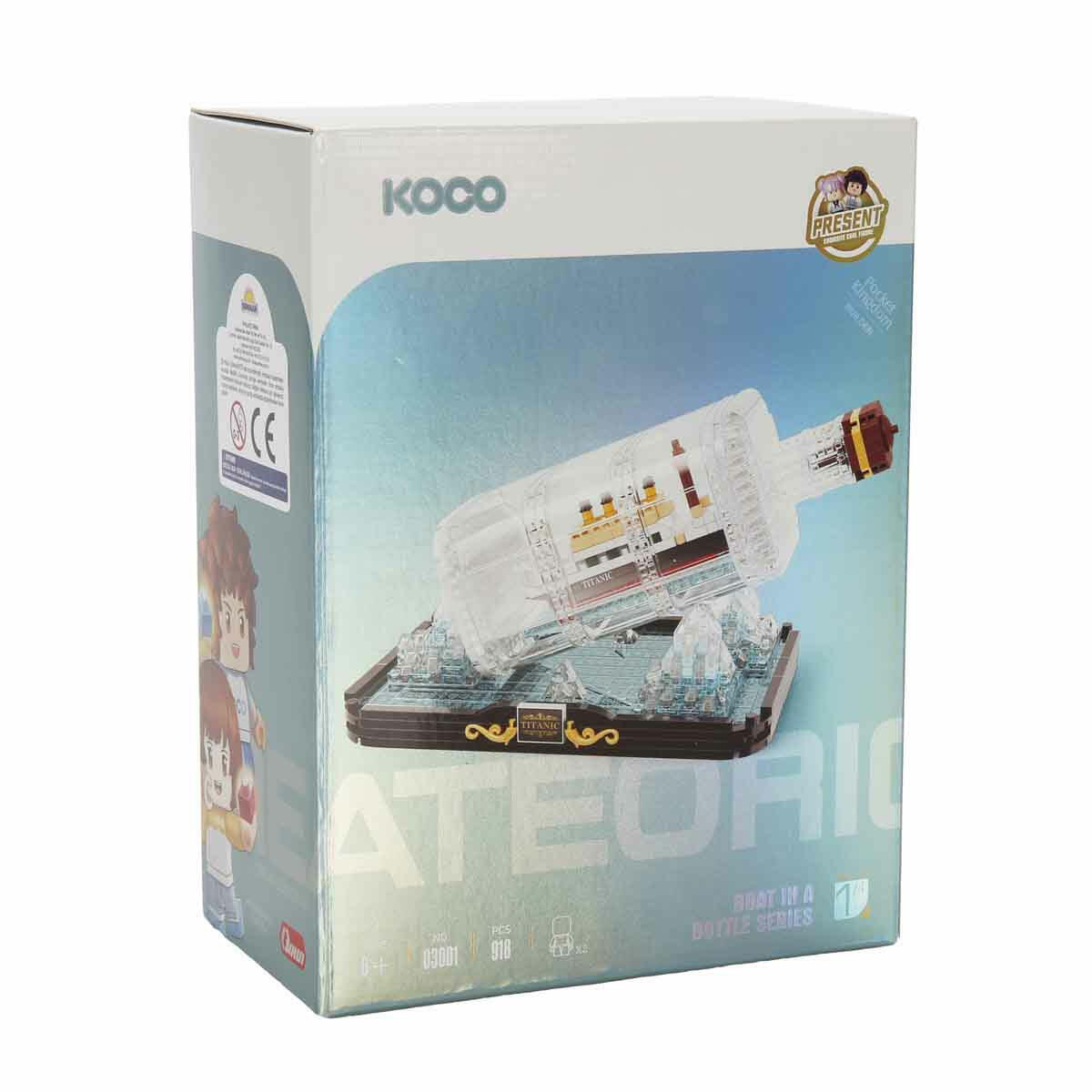 Şişede Gemi Titanic 918 Parça Yapı Seti | Şeffaf Şişe Tasarımlı Koleksiyon Modeli | Detaylı Gemi İnşa Oyuncağı