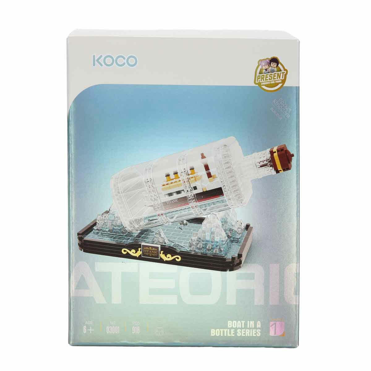 Şişede Gemi Titanic 918 Parça Yapı Seti | Şeffaf Şişe Tasarımlı Koleksiyon Modeli | Detaylı Gemi İnşa Oyuncağı