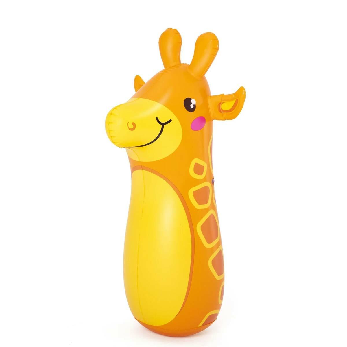 Bestway® Sevimli Hayvanlar Şişme Sulu Hacıyatmaz 89 cm | Hareketli Bop Bag Oyun Arkadaşı | Eğlenceli Hayvan Figürlü Hacıyatmaz