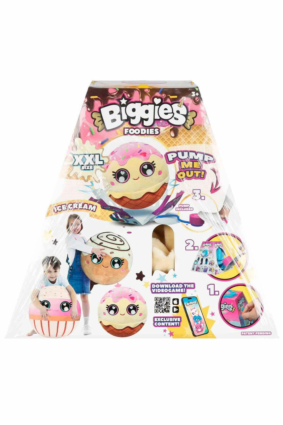 Şişme Peluş Dondurma XXL Foodies S6 – Dev Boy Pelüş Oyuncak