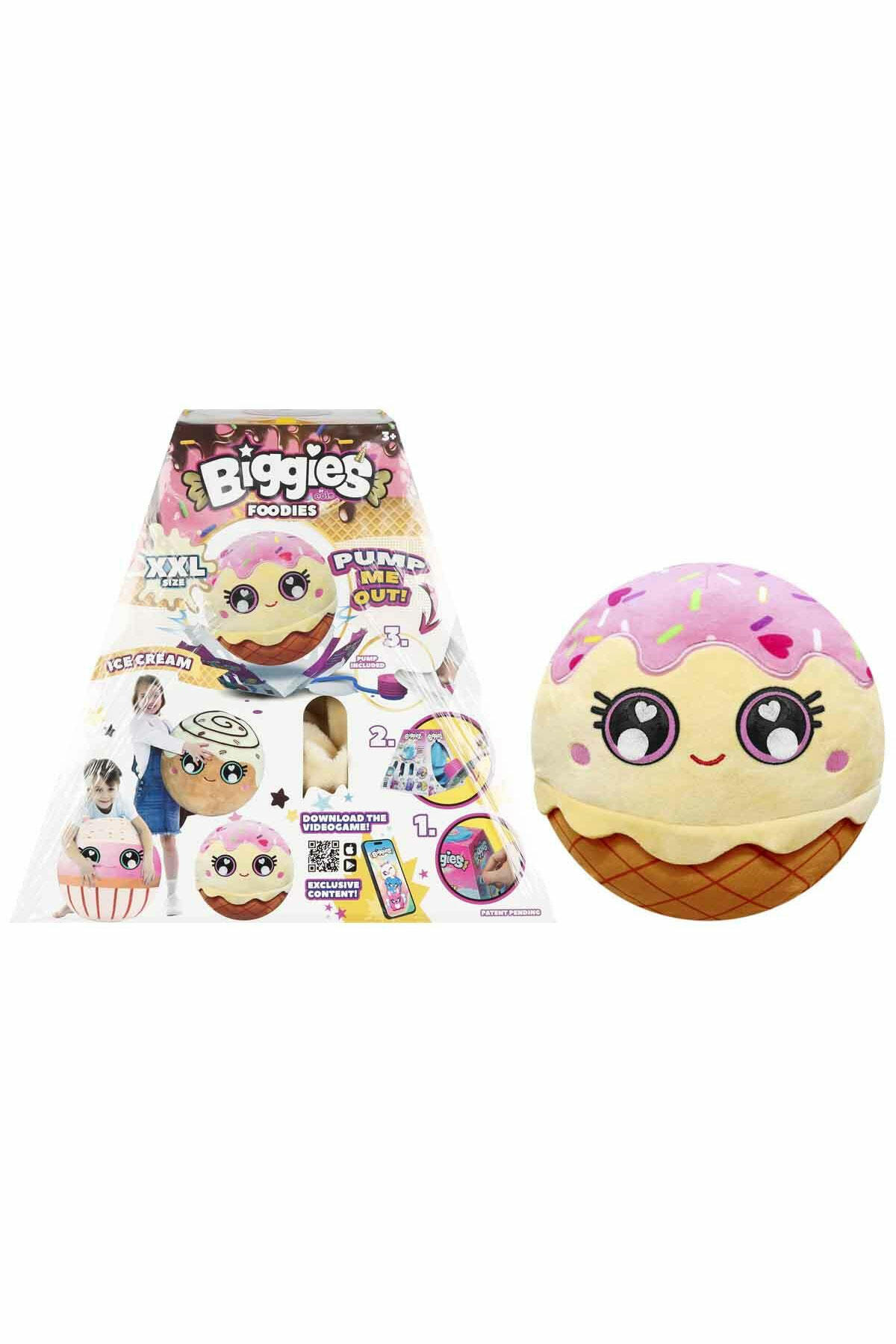 Şişme Peluş Dondurma XXL Foodies S6 – Dev Boy Pelüş Oyuncak