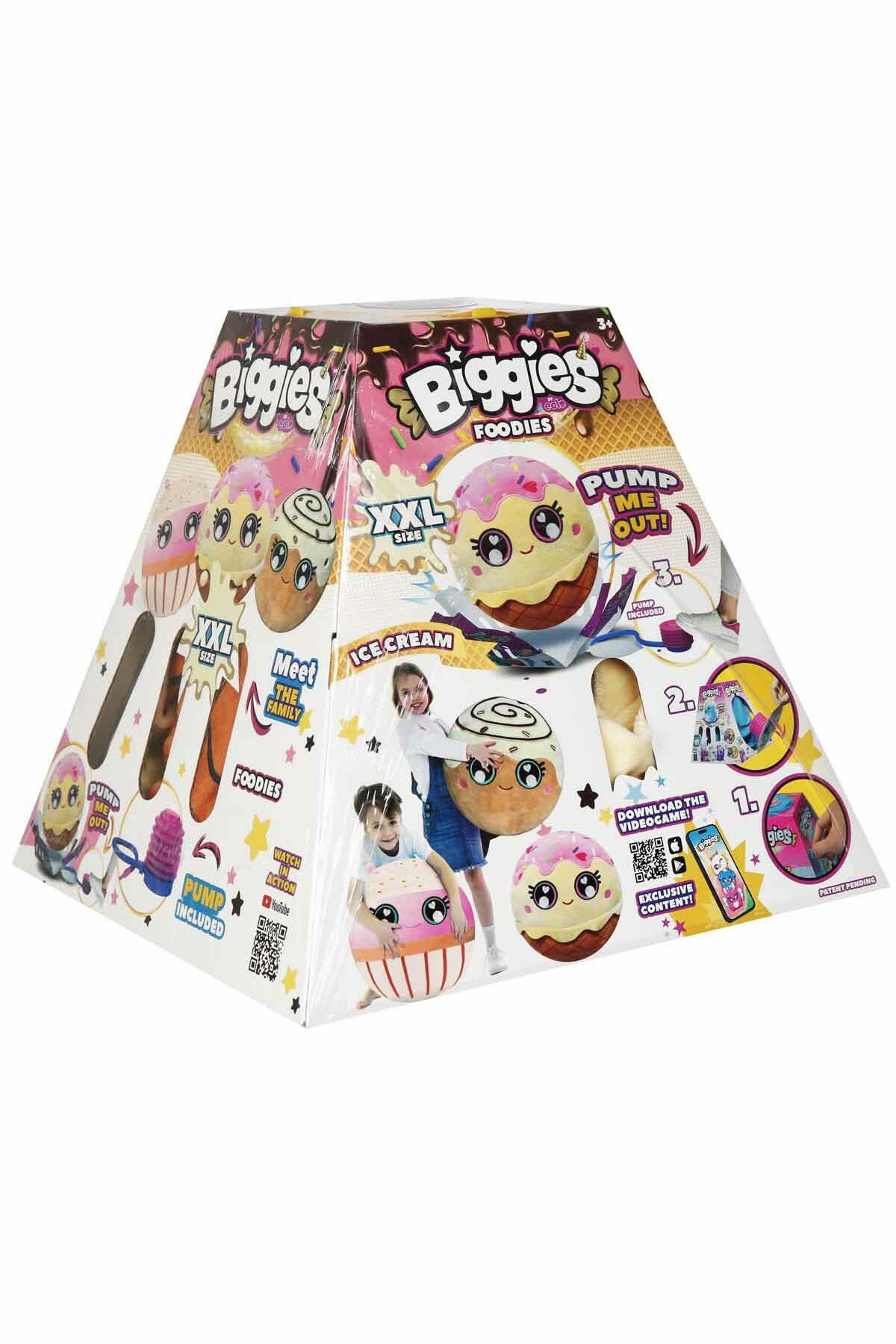 Şişme Peluş Dondurma XXL Foodies S6 – Dev Boy Pelüş Oyuncak