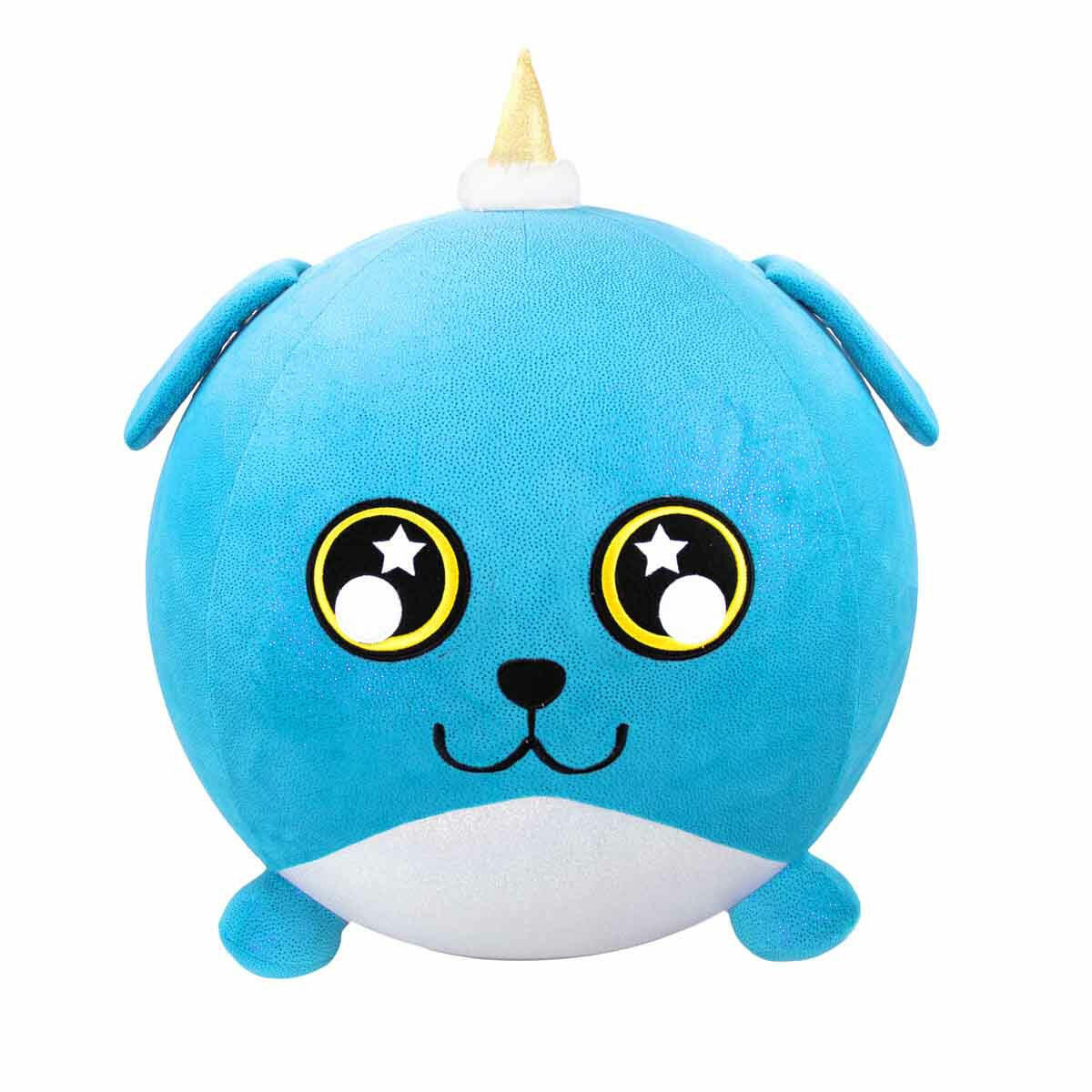 Biggies Şişme Peluş Köpek XXL | Dev Boy Mega Peluş Top | 45 cm Şişirilebilir ve Kucaklanabilir İnteraktif Figür | Pompa Dahil Sürpriz Paket