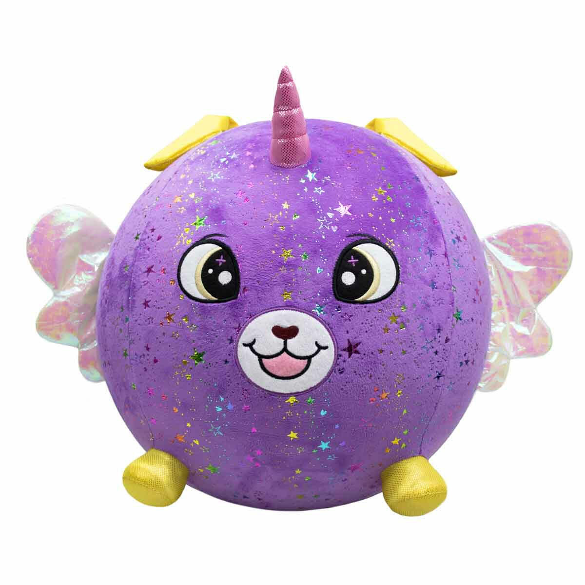 Şişme Peluş Mor Köpek XXL Shiny Corns S2 | 10 Kat Büyüyen Devasa Pelüş Arkadaş ve Şişirme Pompalı Set