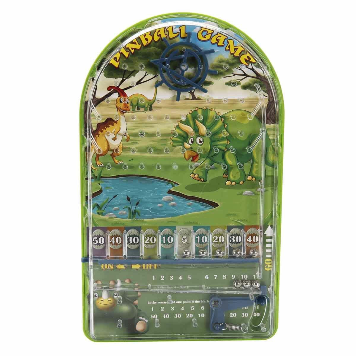 Smile Games Dinozor Temalı Pinball | Eğitici Masaüstü Beceri Oyunu | Çocuklar İçin Strateji ve Odaklanma Geliştiren Pinball Seti