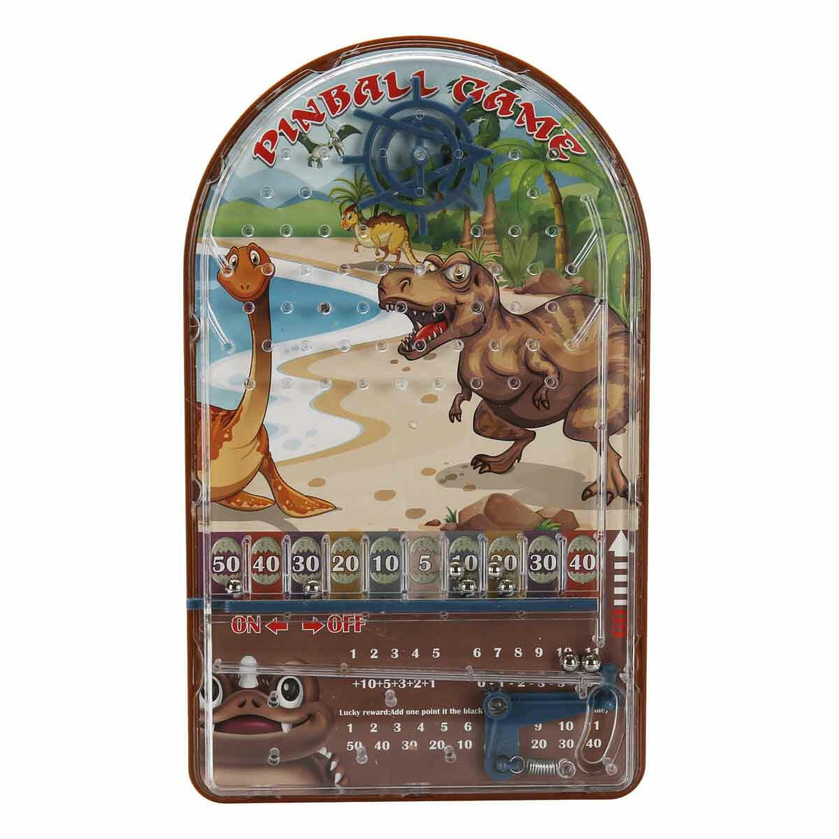 Smile Games Dinozor Temalı Pinball | Eğitici Masaüstü Beceri Oyunu | Çocuklar İçin Strateji ve Odaklanma Geliştiren Pinball Seti