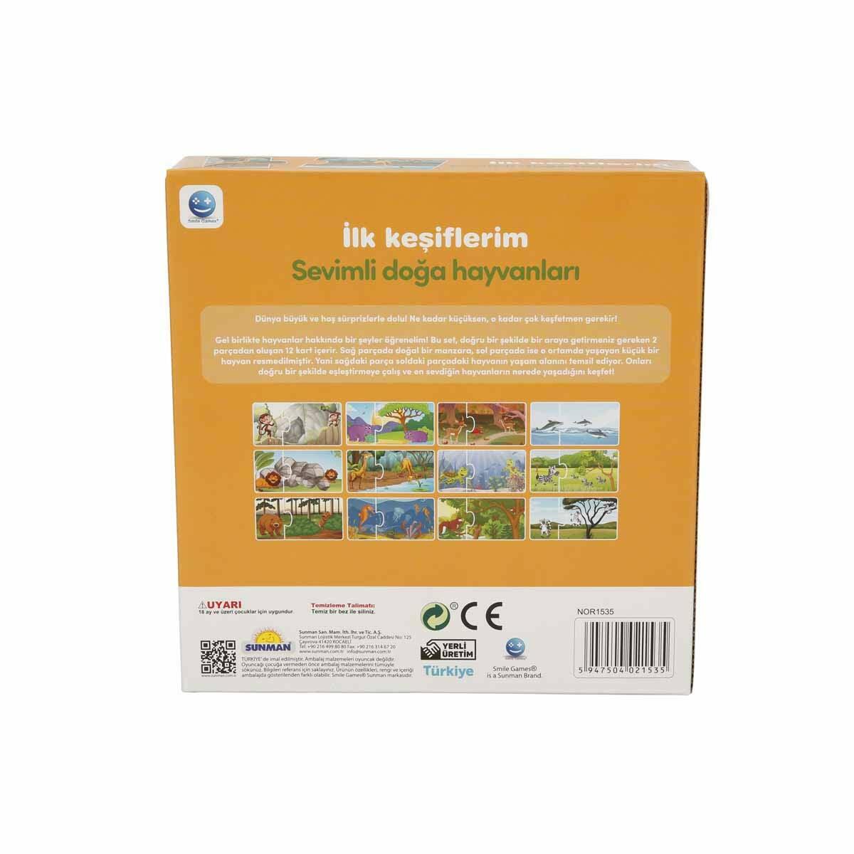 Smile Games İlk Keşiflerim - Sevimli Doğa Hayvanları | Eğitici Eşleştirme Oyunu | Okul Öncesi Hayvan Ve Yaşam Alanı Kartları