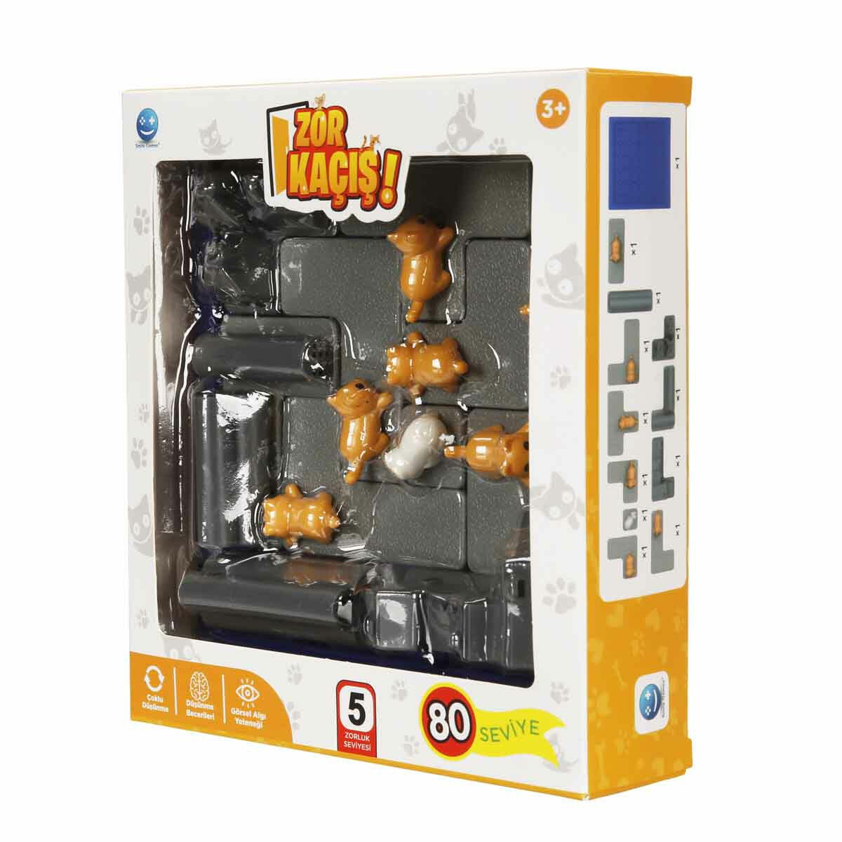 Smile Games Zor Kaçış Kutu Oyunu | 80 Aşamalı Mantık ve Zeka Oyunu | Çocuklar İçin Strateji ve Problem Çözme Seti