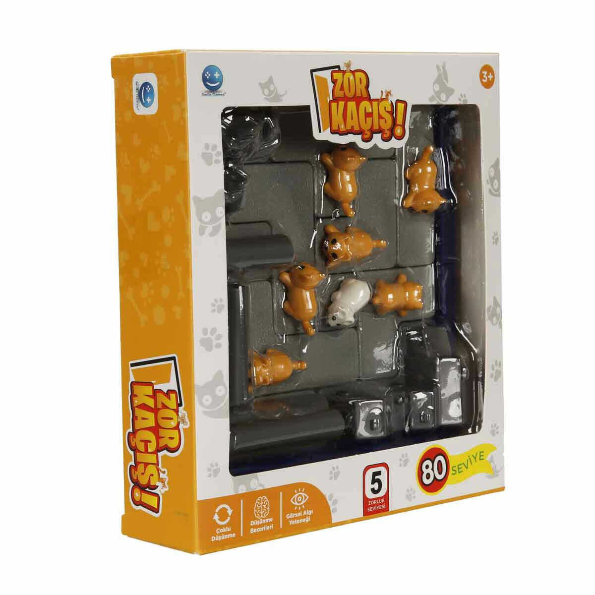 Smile Games Zor Kaçış Kutu Oyunu | 80 Aşamalı Mantık ve Zeka Oyunu | Çocuklar İçin Strateji ve Problem Çözme Seti