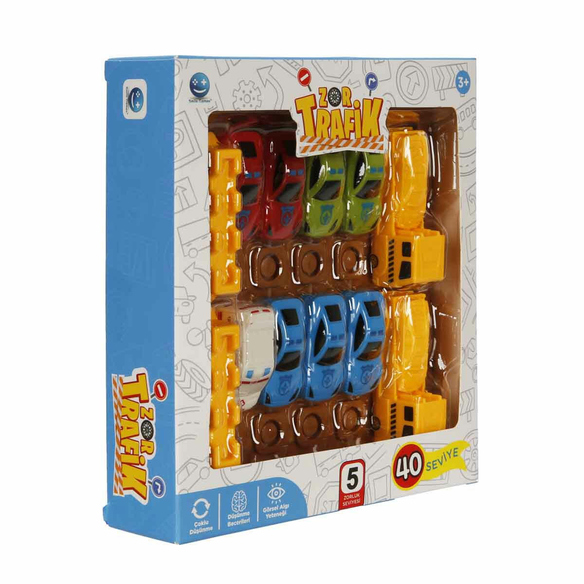 Smile Games Zor Trafik Kutu Oyunu | 40 Aşamalı Ambulans Kurtarma Zeka Oyunu | Çocuklar İçin Mantık ve Strateji Geliştirme Seti