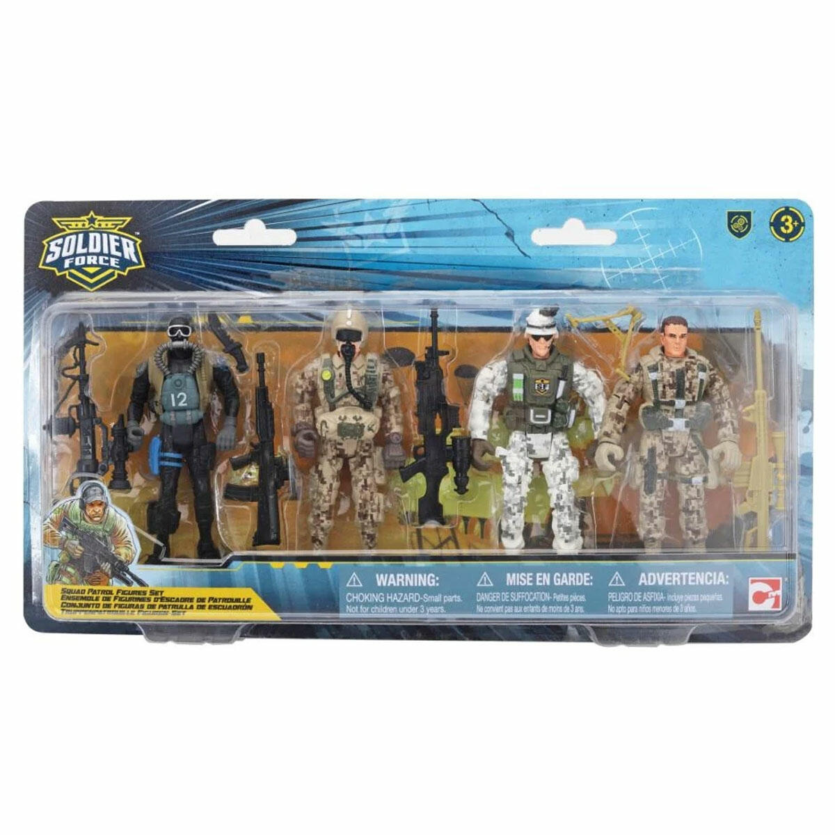 Soldier Force Özel Harekat Timi 4’lü Asker Figür Seti – Hareketli Eklemli Oyuncak Askerler