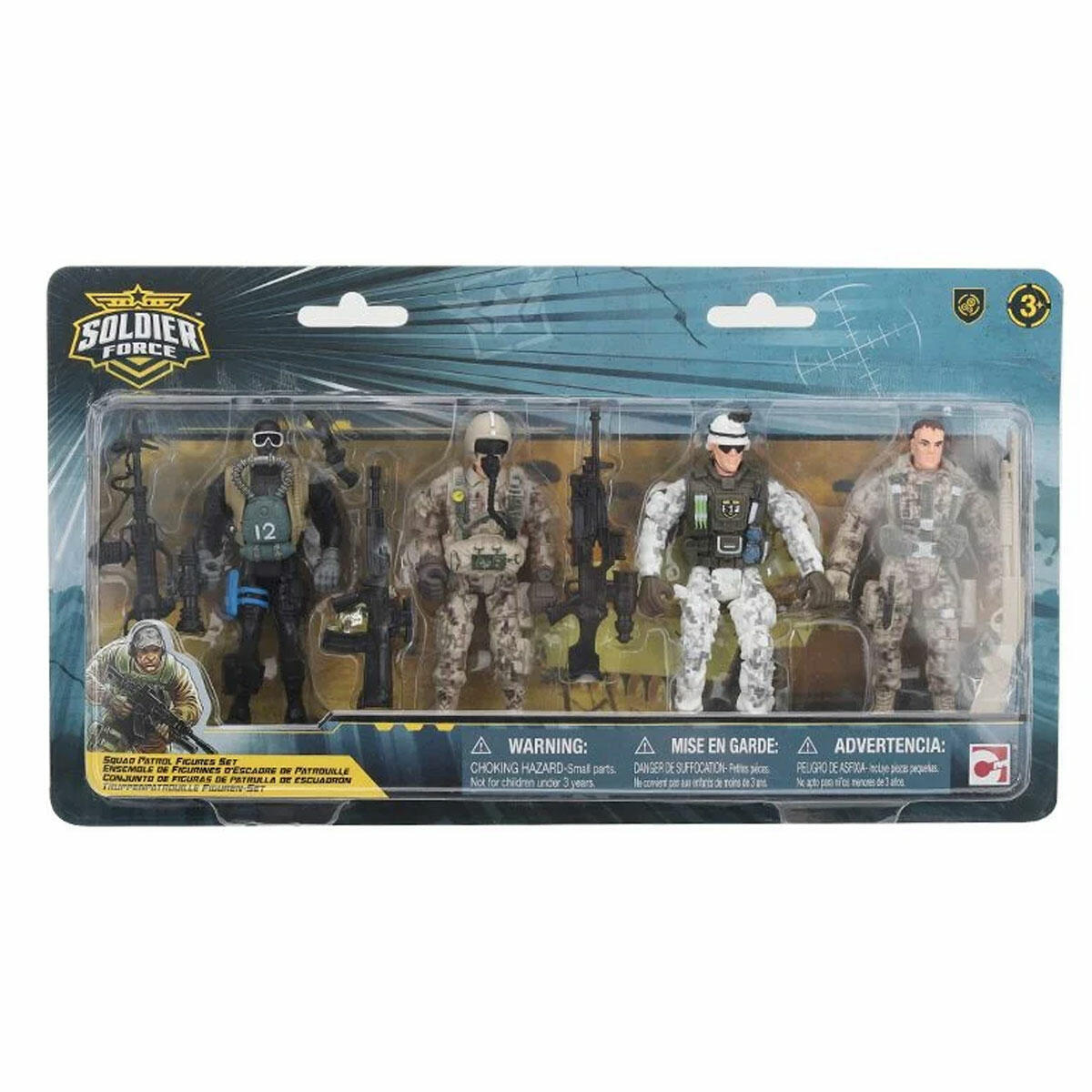 Soldier Force Özel Harekat Timi 4’lü Asker Figür Seti – Hareketli Eklemli Oyuncak Askerler