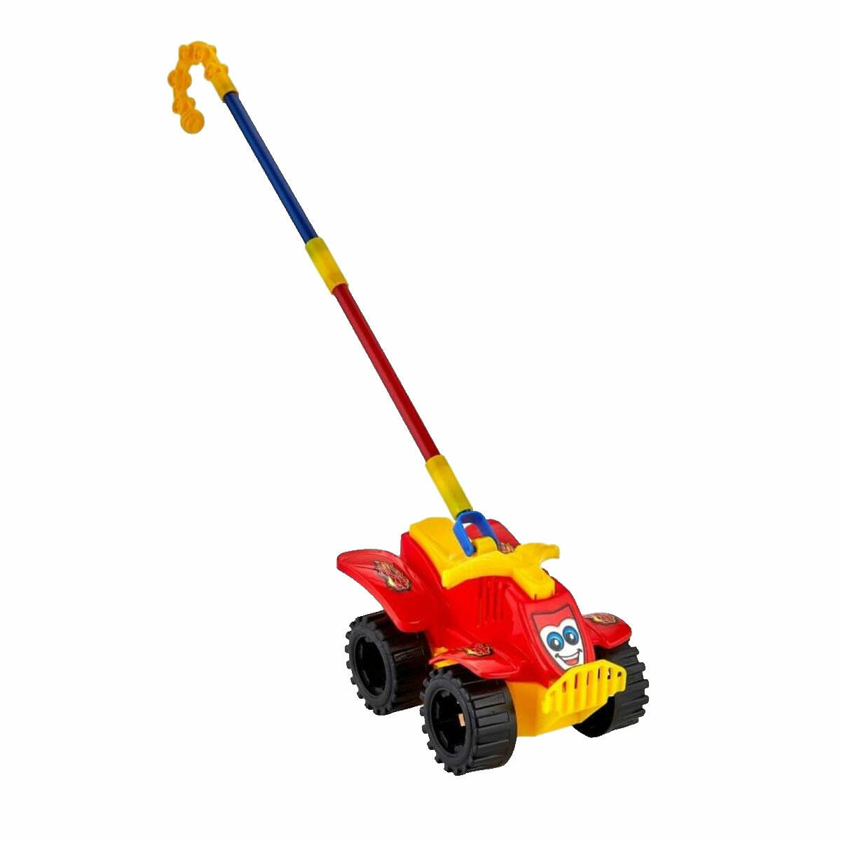 Sopalı ATV Motor | 45 cm Bastonlu İtmeli Oyuncak ATV | Çocuklar İçin Eğitici Yürüme Arkadaşı ve Motor Beceri Geliştirme Seti
