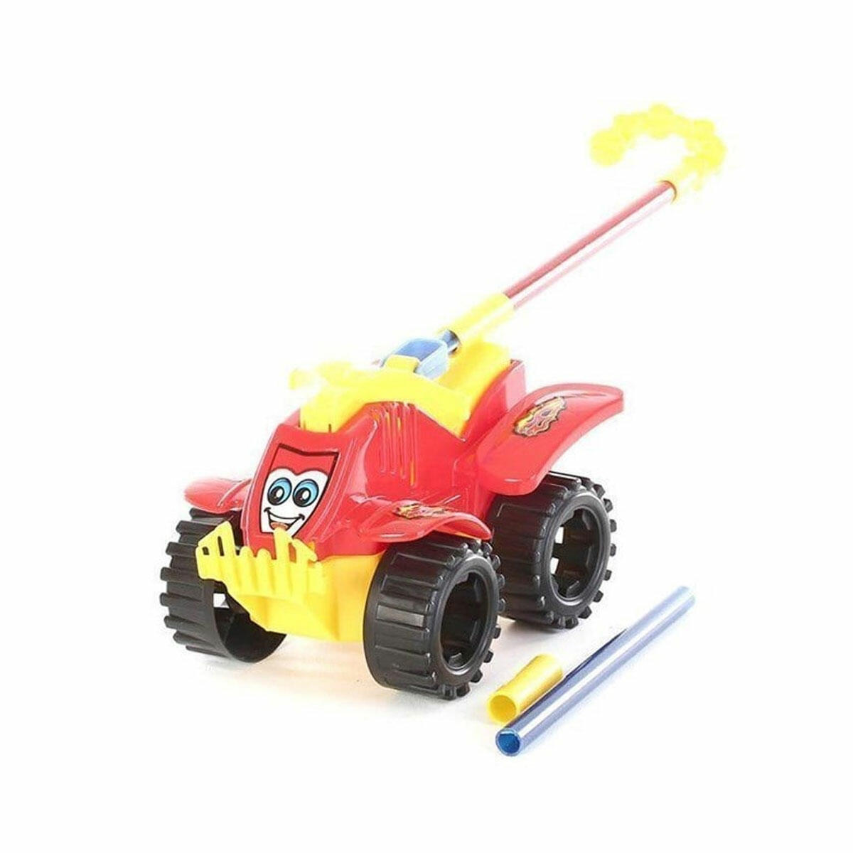 Sopalı ATV Motor | 45 cm Bastonlu İtmeli Oyuncak ATV | Çocuklar İçin Eğitici Yürüme Arkadaşı ve Motor Beceri Geliştirme Seti