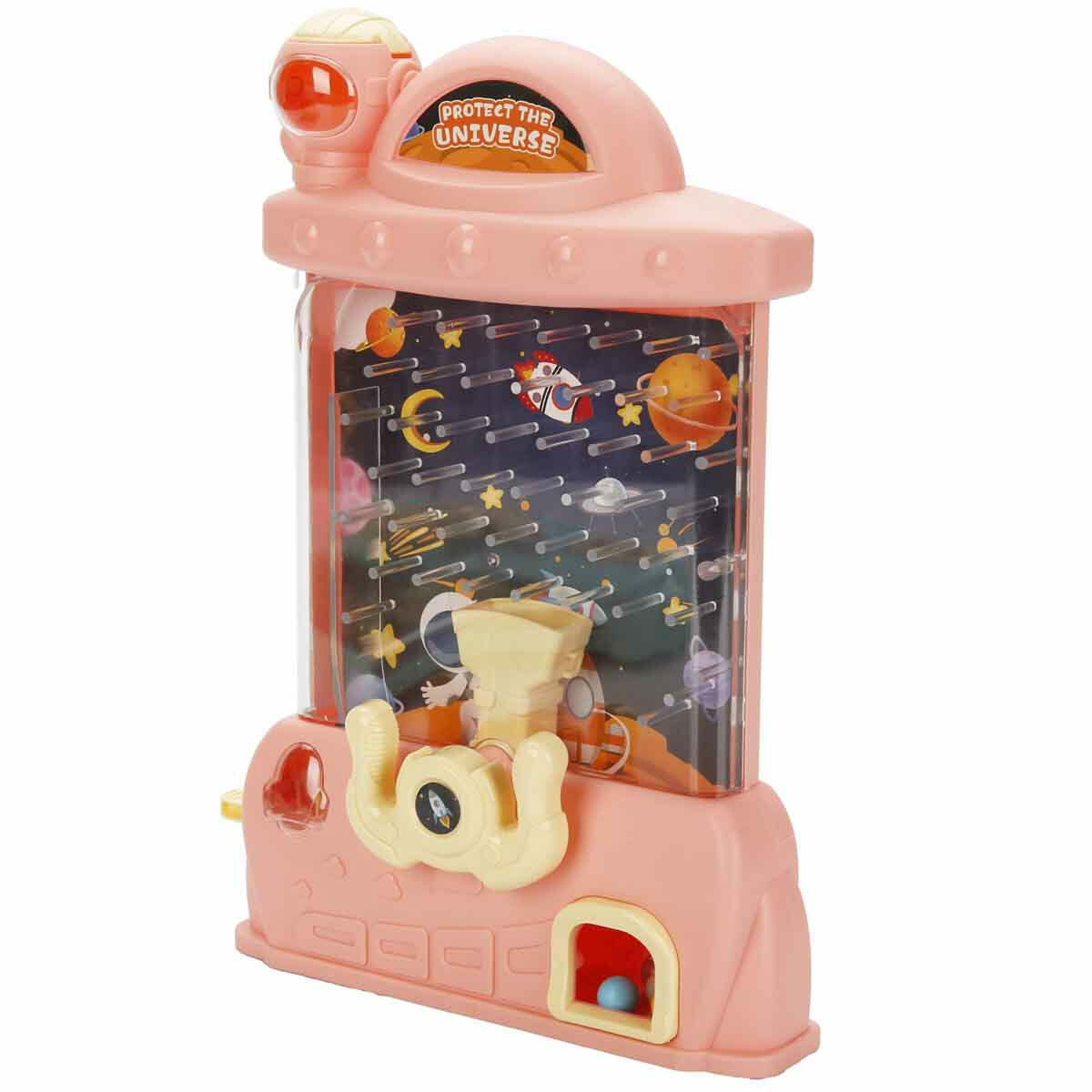 Smile Games Space Pinball Top Zıplatma Yakalama | Uzay Temalı Eğitici Beceri Oyunu | Işıklı Ve Renkli Pinball Seti